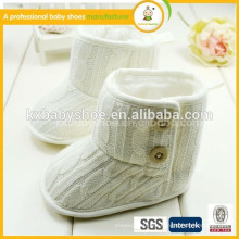 2015 calcetines encantadores muy suaves vendedores calientes del knit del bebé de los botines del bebé del ganchillo del knit de la alta calidad